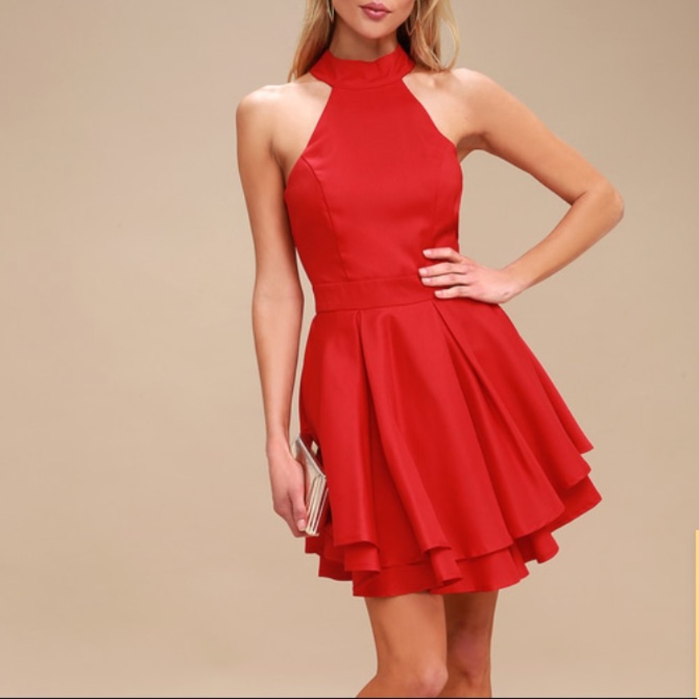 Lulus Red Skater Dress